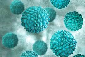 Illustration of several spherical virus particles with a textured, blue-green surface floating against a light, blurred background, capturing the essence of the Quad-demic season.